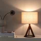 Stolní lampa Kona, hnědá