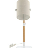 Stolní lampa Dennis, přírodní barva