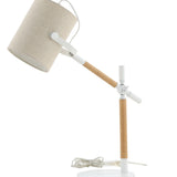 Stolní lampa Dennis, přírodní barva