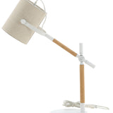 Stolní lampa Dennis, přírodní barva