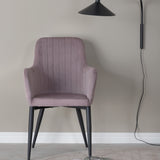 Jídelní židle Comfort, 2ks, starorůžová, S57xD62xV93