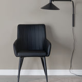 Jídelní židle Comfort, 2ks, černá, S57xD62xV93