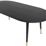 Konferenční stolek Dipp, černý, 60x120