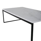 Konferenční stolek Estelle, bílý, 60x120